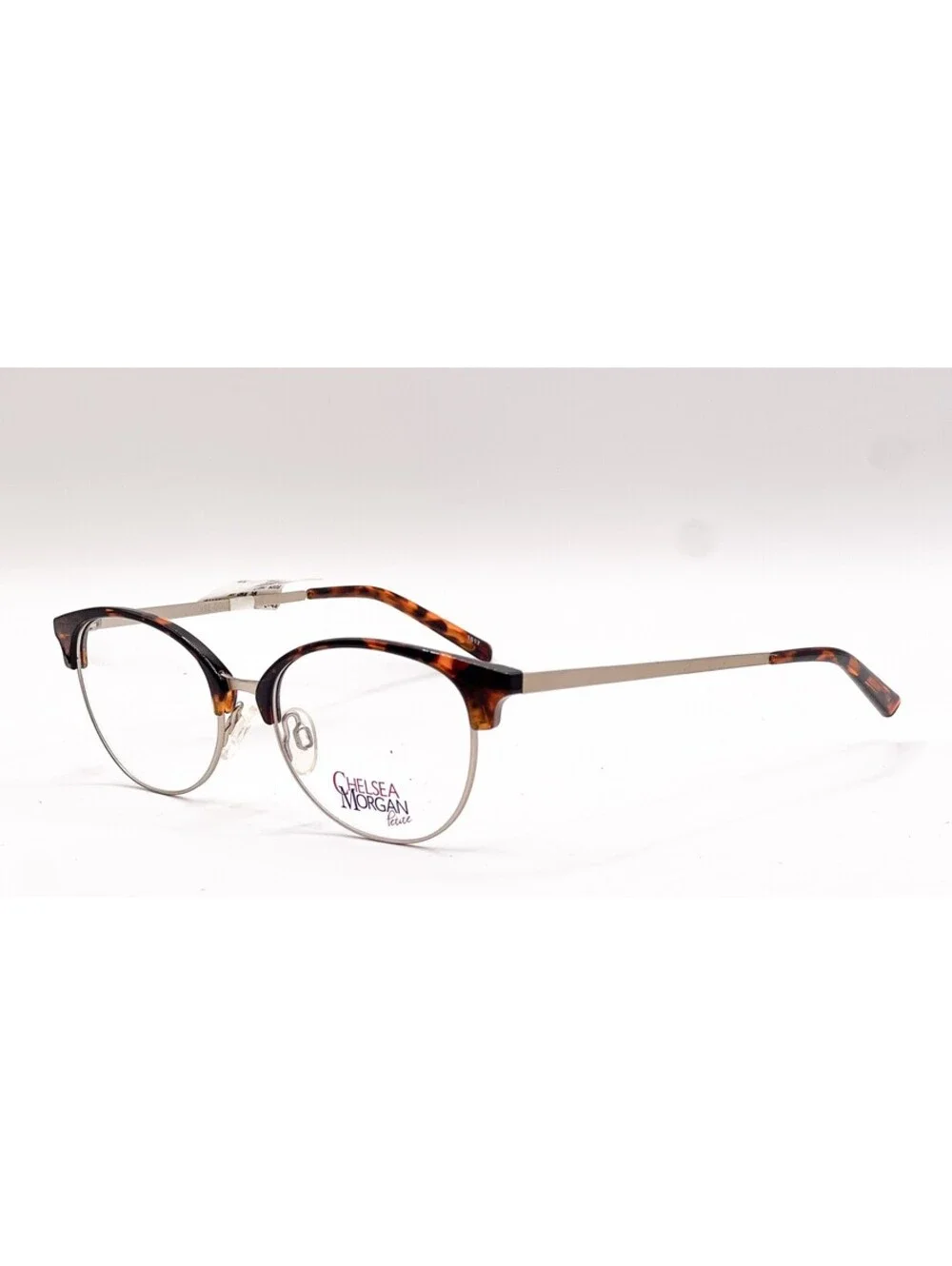 Chelsea Morgan Cmp 20201 Tortoise Gold Round Authentic Eyeglass Frames 48-17-140